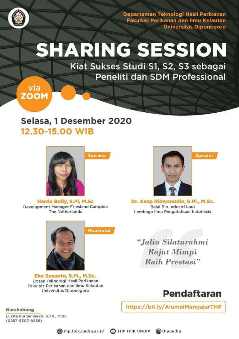 Sharing Session | Kiat Sukses Studi S1, S2, & S3 Sebagai Peneliti dan