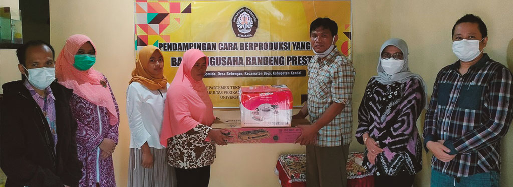 Prodi Teknologi Hasil Perikanan UNDIP Dampingi UMKM Comida Kendal Produksi Bandeng Presto