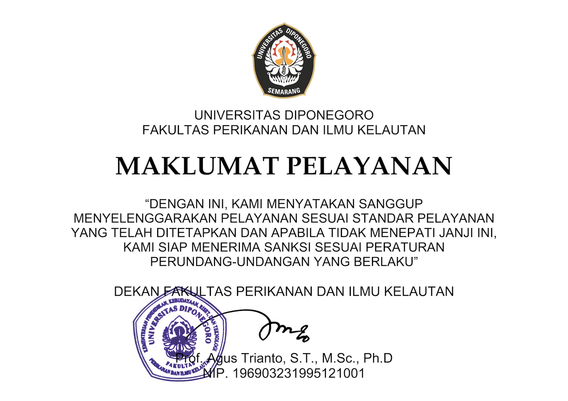 maklumat pelayanan